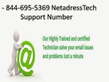 -1-844-695-5369- Netadress technical support services Number