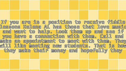 If You Are Wanting Fiddle Lessons Helena AL Has Professionals