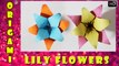 Lily Flower - Origami  How To Make Paper Lily Flower | Traditional Paper Toy - Hindi