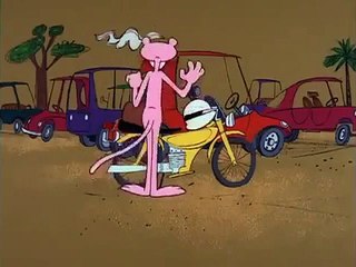 c040 pink panther pals - come on in! the water's pink