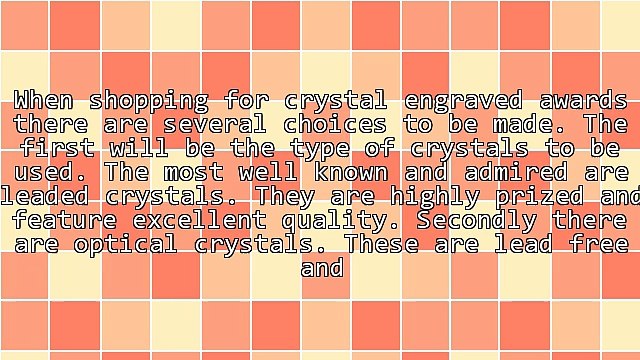 Techniques For Crystal Engraved Awards Creation