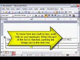 Create Columns (Tables) in Microsoft Word