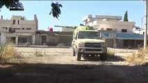 RAW VIDEO FSA ENGAGING ASSAD TROOPS TANK CANNON