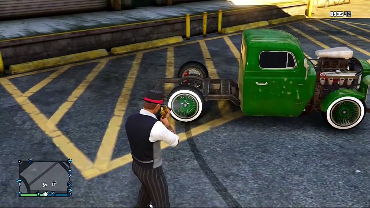 GTA V Online How To Make The "Rat Loader" Drift. Car Lowering Glitch/Trick.