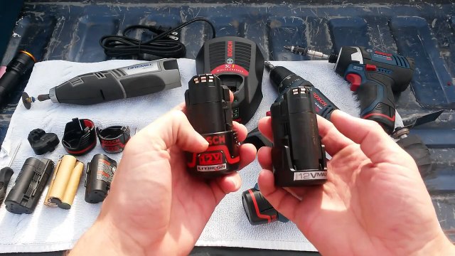 HowTo: Interchange Your Bosch & Dremel 12V Max Li-Ion Batteries ~8220 Multi-Max 8200 PS41