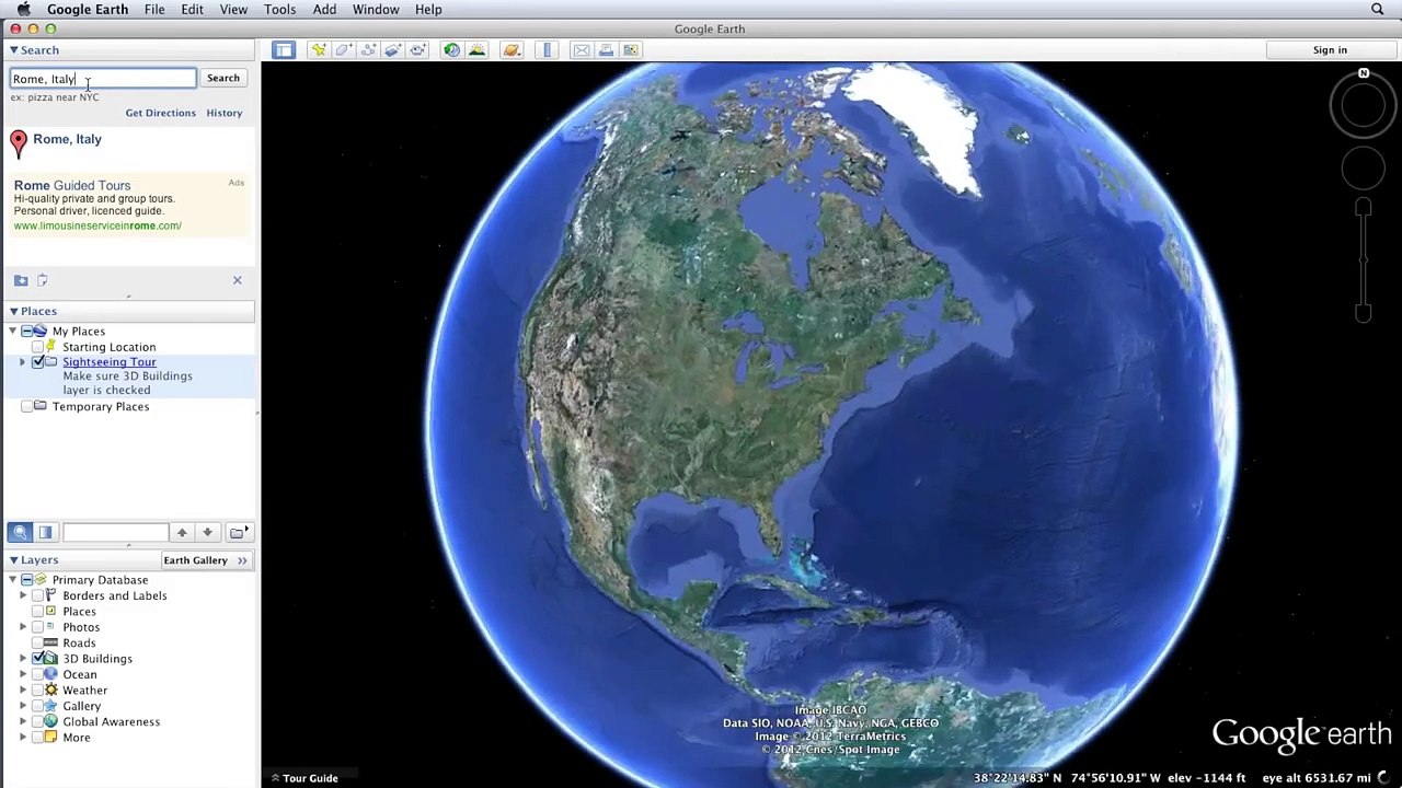 Learn Google Earth: Tour guide