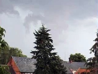 awesome tornado warning and lightning strike