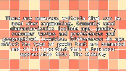 Important Information On Market Segmentation Strategy