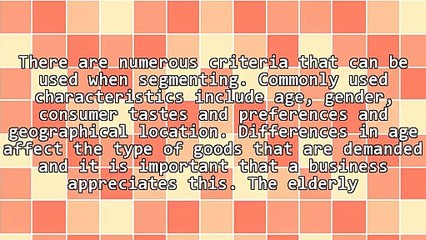 Important Information On Market Segmentation Strategy