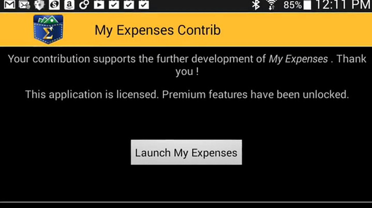 My Expenses Contrib Key Review