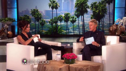 Tats on Becks with Victoria Beckham Show HD | TheEllenShow