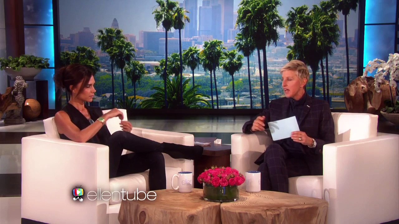 Tats on Becks with Victoria Beckham Show HD | TheEllenShow