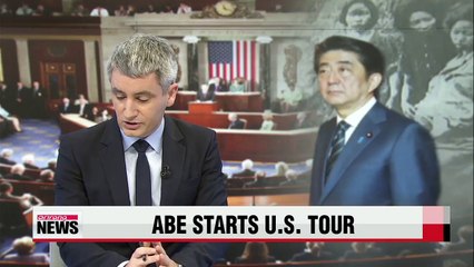 Japanese PM begins U.S. visit amid history row with neighbors