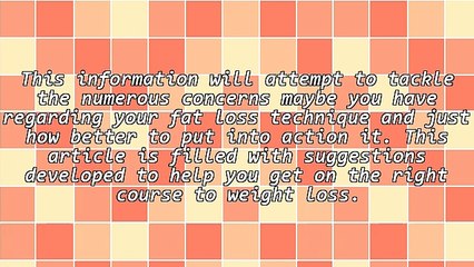 Check Out The Following Tips For Powerful Weight Reduction