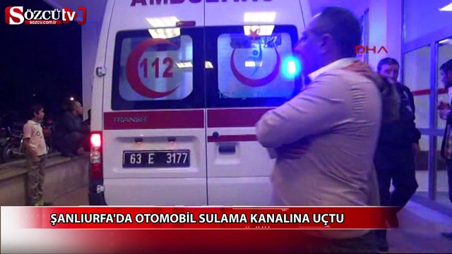 Şanlıurfa'da otomobil sulama kanalına uçtu