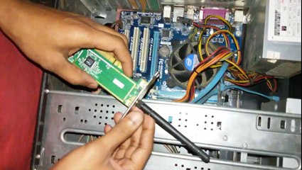 how to add a wireless card on computer motherboard