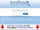 Reverse Phone Check FACTS REVEALED Bonus   Discount