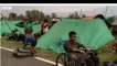 People of Nepal  with all children and their families  are moved into tents where they face lot of problems-BBC Report