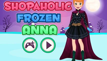 《〒》♣ Shopaholic Frozen Anna dress up - Shopping with Frozen Anna_ dress up for her
