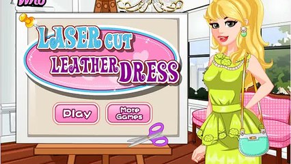 Robe en cuir de coupe laser jeu - mode en cuir jeu de conception