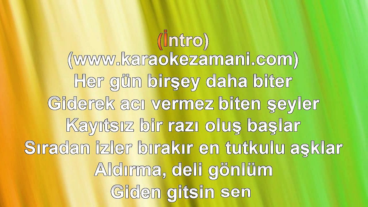 Ebru Gündeş - Aldırma - 2011 TÜRKÇE KARAOKE