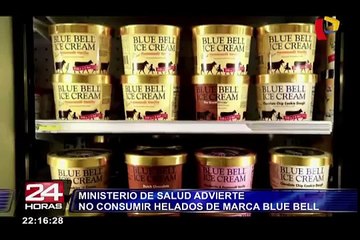 Ministerio de Salud advierte no consumir helados de marca Blue Bell