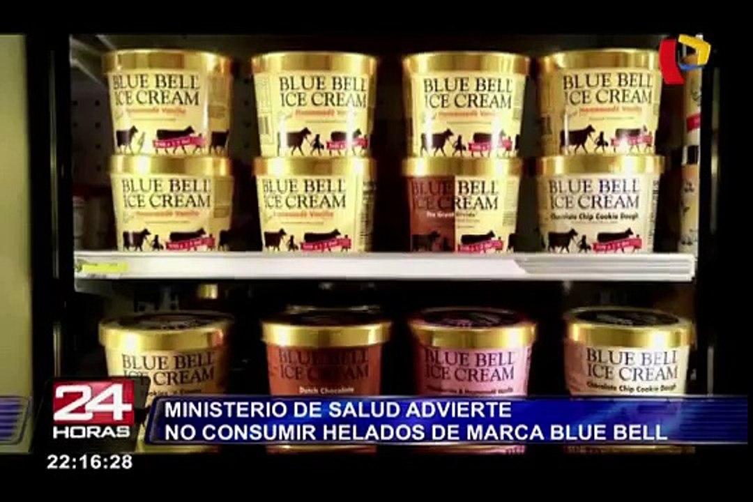 Ministerio de Salud advierte no consumir helados de marca Blue Bell