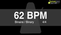 Metronome Clic - 62 BPM - Drums Sound - binaire