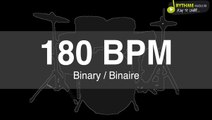 Metronome binaire - Clic - 180 BPM - DRUMS SOUND