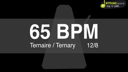 Metronome Clic - 65 BPM - Drums Sound - ternaire