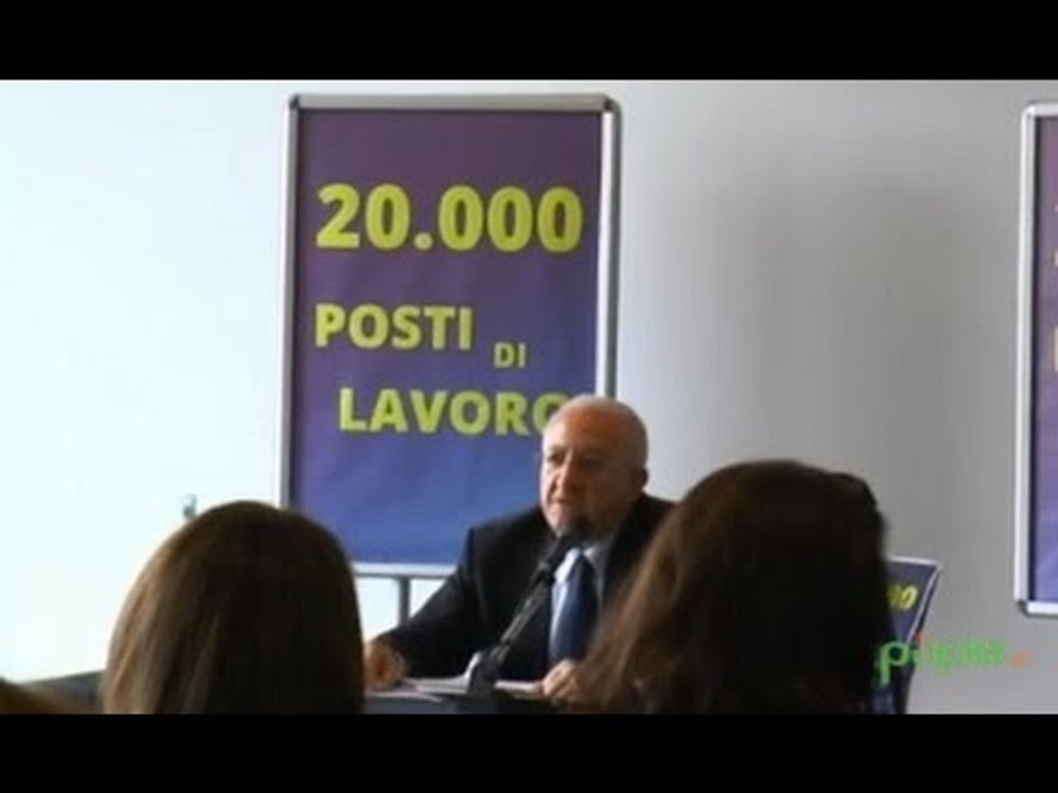 Campania - "In due anni 20mila posti di lavoro", il piano di De Luca -1- (24.05.14)