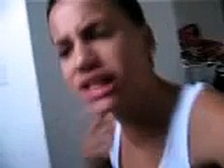 Boy arguing with himself