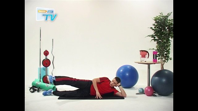 Besoin2sport - Tonification Fessiers - Battements de la jambe à 45° pied vers le bas – Niveau : moyen