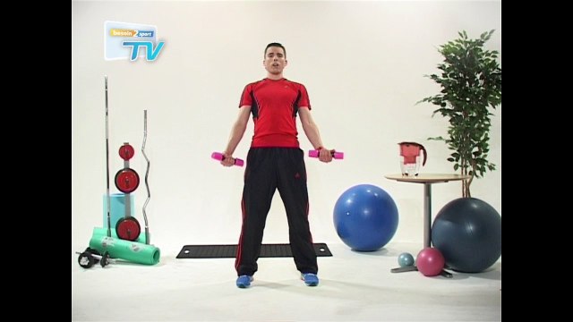 Besoin2sport - Tonification Epaules - Elevation frontale - Niveau : moyen