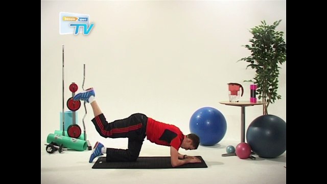 Besoin2sport - Tonification Fessiers - Extension de la hanche vers le haut - Niveau : moyen