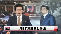 Japanese PM begins U.S. visit amid history row with neighbors