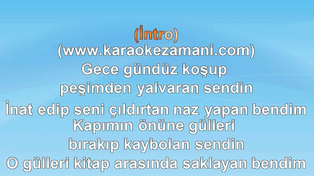 Ebru Gündeş - Bir Gece Vakti - 2004 TÜRKÇE KARAOKE