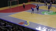 Le chabala sur pénalty de Thomas Cauwenberghs face à Stojinovic (handball)