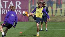 FC Barcelona training session: Last training session before Getafe