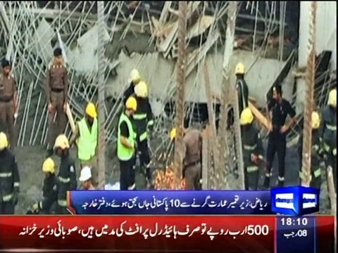Dunya News - Death toll of Pakistani workers in Saudi building collapse reaches 10