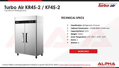 Turbo Air Refrigeration  Alpha Catering Equipment
