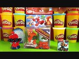 SPIDER MAN Play Doh Kinder Surprise Eggs Spider-Man Marvel.mp4