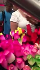 Man Makes the Day of Flower Selling Women