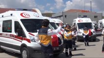 Kırıkkale Sağlık Müdürlüğü'ne Dualı 8 Ambulans Takviyesi
