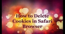 How to Delete Cookies in Safari Browser