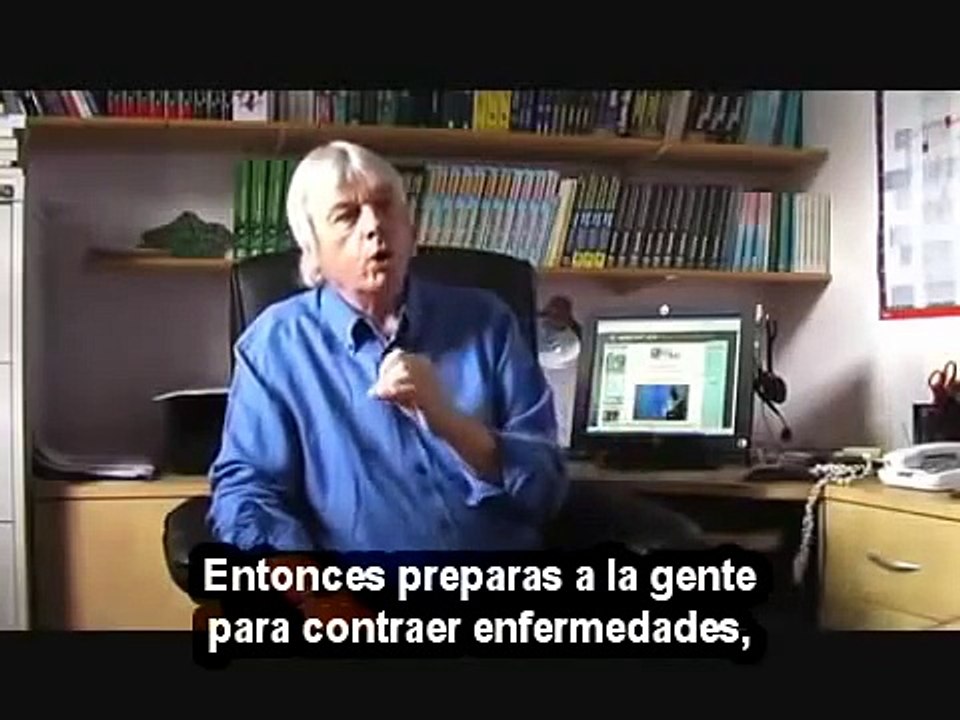 David Icke le pide a la gente que no tome la vacuna de la gripe porcina - 120709 (en español)