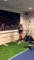 Gareth Bale working hard at Real Madrid training facility ! #AnimoBale