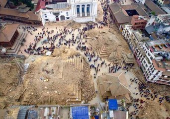 Dramatic Drone Footage Shows Quake Damage in Kathmandu