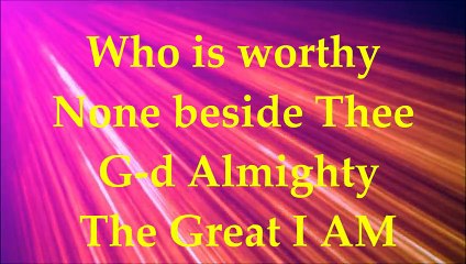 Paul Wilbur - Great I AM - Lyrics - Your Great Name 2013