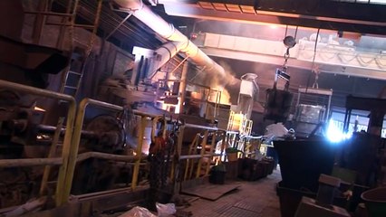 The production process of a steel casting
